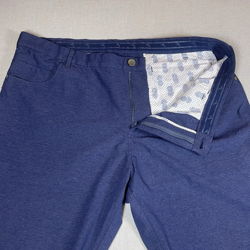 Tommy Bahama Pants Mens 44x30 Blue Bahama Coast Island Zone 5 Pocket Golf - Picture 3 of 15